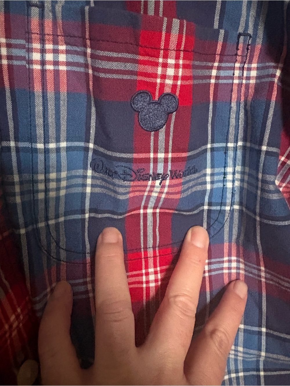 Disney world men’s Button-Down Shirt - medium fits large